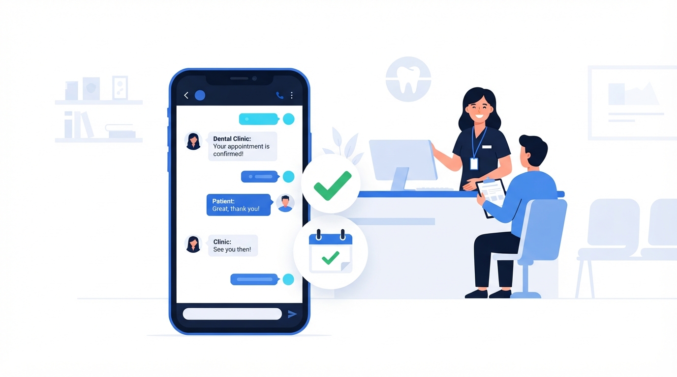 Confirmação de consulta pelo WhatsApp na clínica odontológica