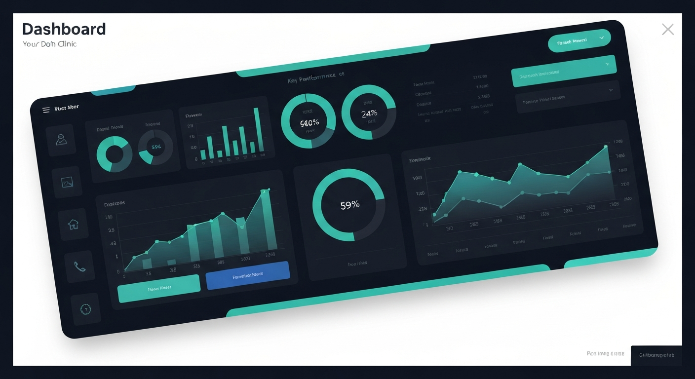 Dashboard de gestão em clínica odontológica